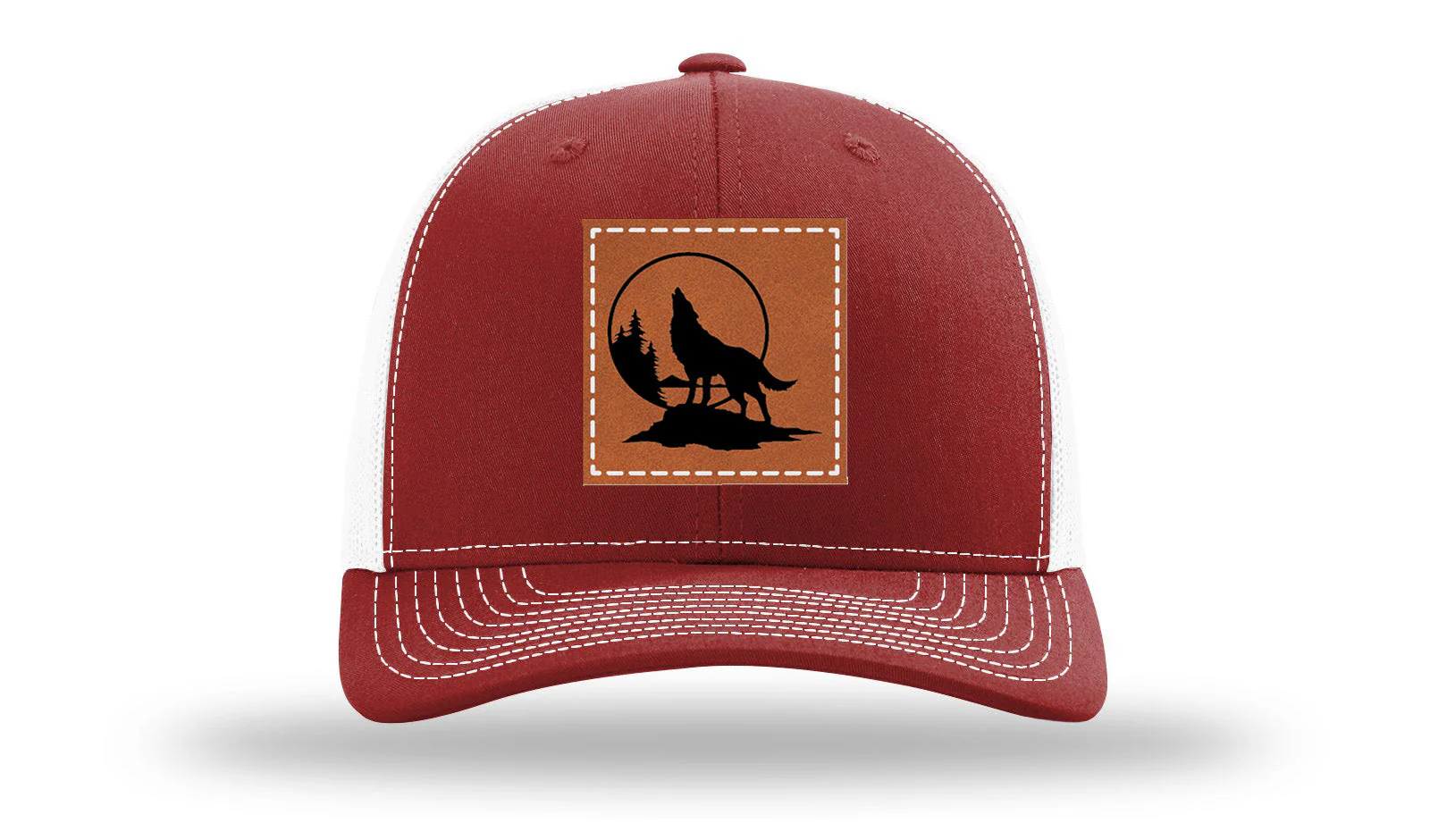 Wolf Leather Patch Richardson 112 Hat - Image 9