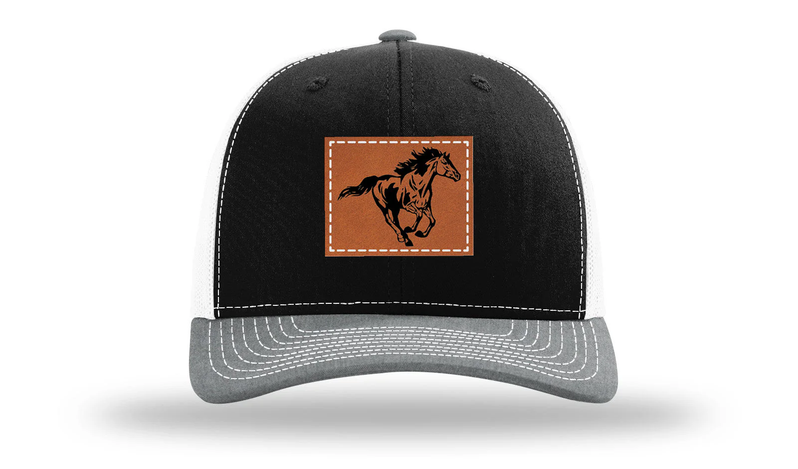 Horse 3 Leather Patch Richardson 112 Hat - Image 33