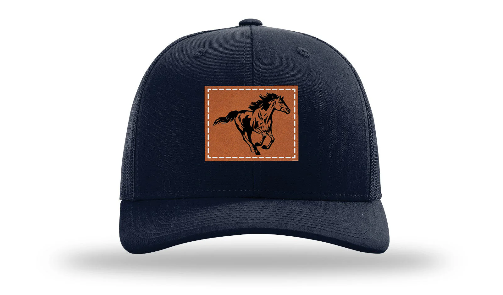 Horse 3 Leather Patch Richardson 112 Hat - Image 4