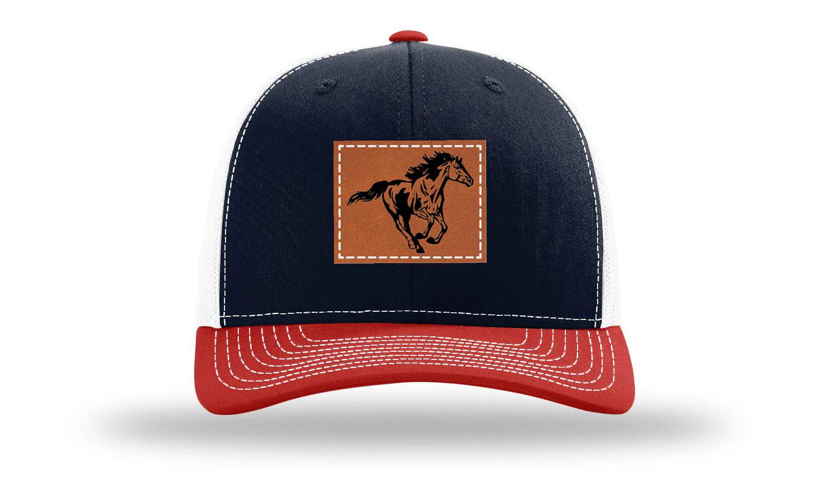 Horse 3 Leather Patch Richardson 112 Hat - Image 40