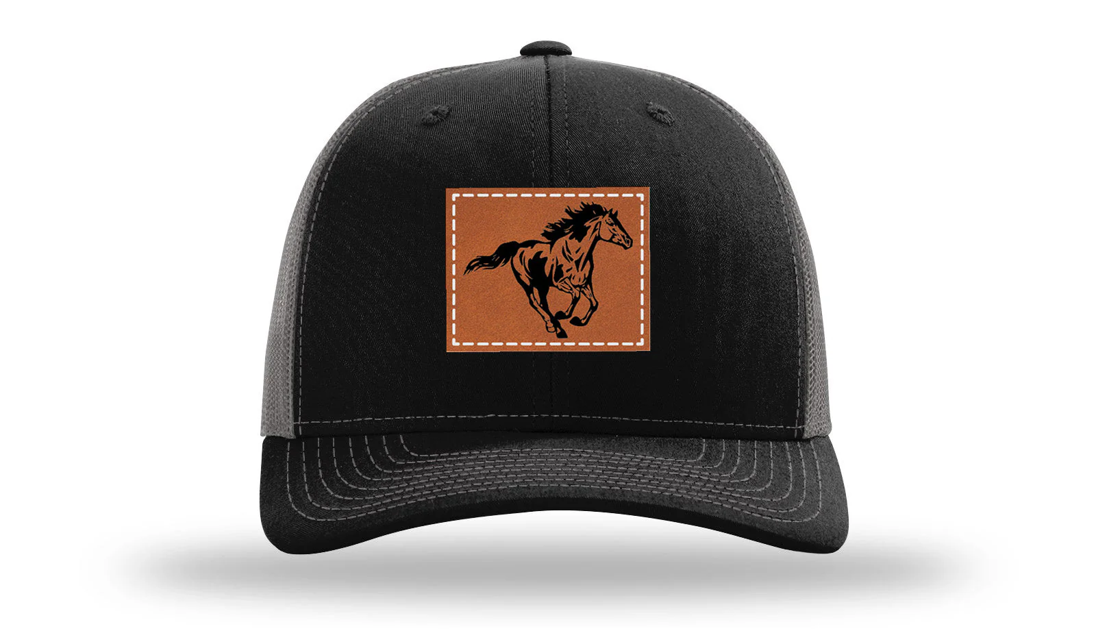 Horse 3 Leather Patch Richardson 112 Hat - Image 6