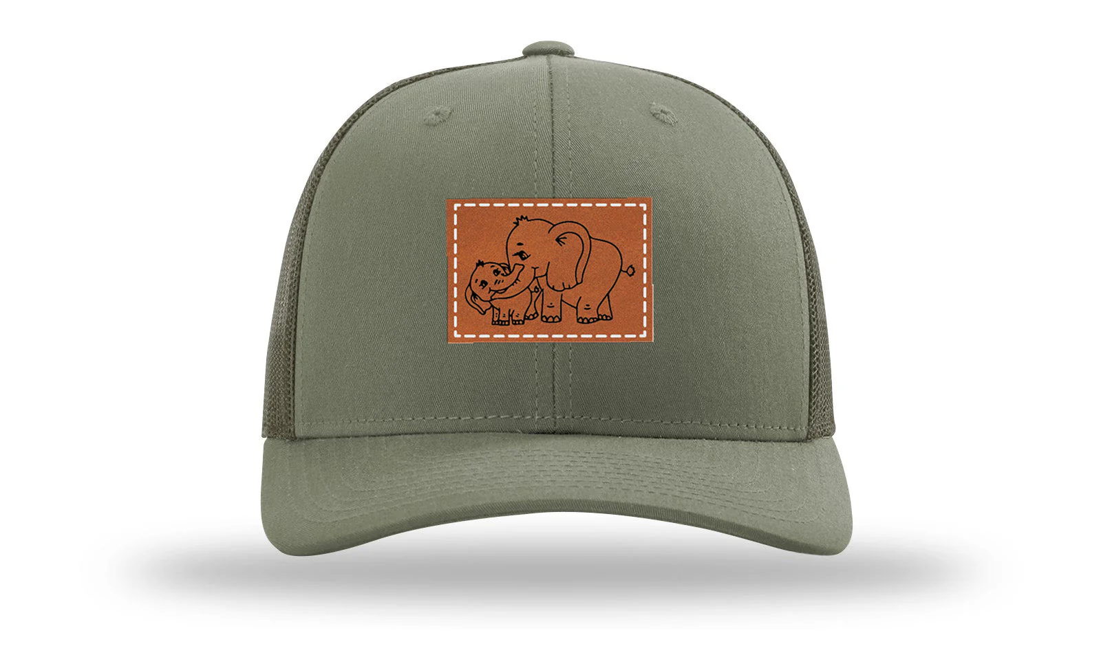 Elephants Leather Patch Richardson 112 Hat - Image 3