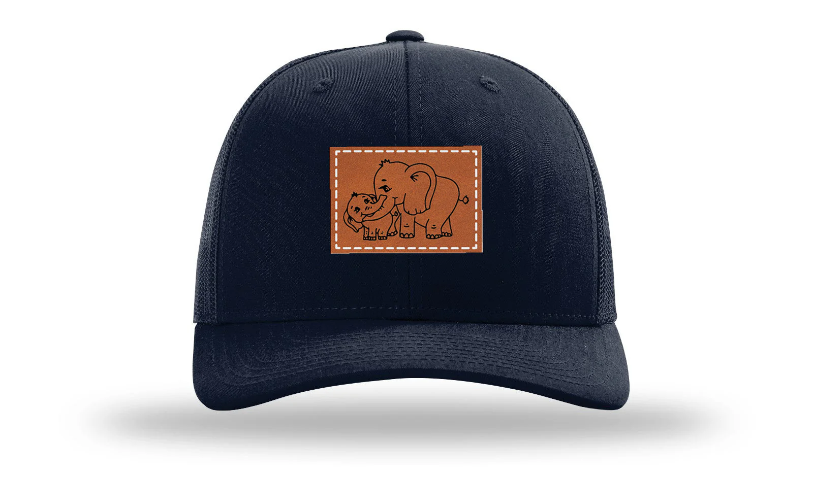 Elephants Leather Patch Richardson 112 Hat - Image 4