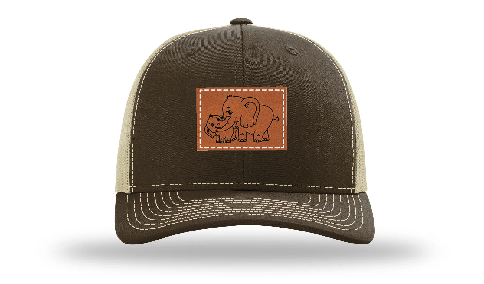 Elephants Leather Patch Richardson 112 Hat - Image 8