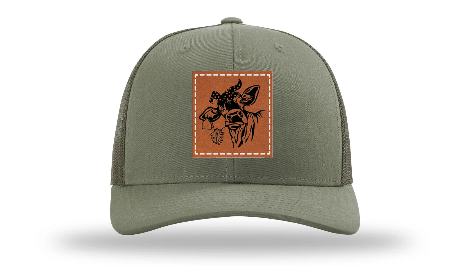 Sassy Cow with Bandana Leather Patch Richardson 112 Hat - Image 3