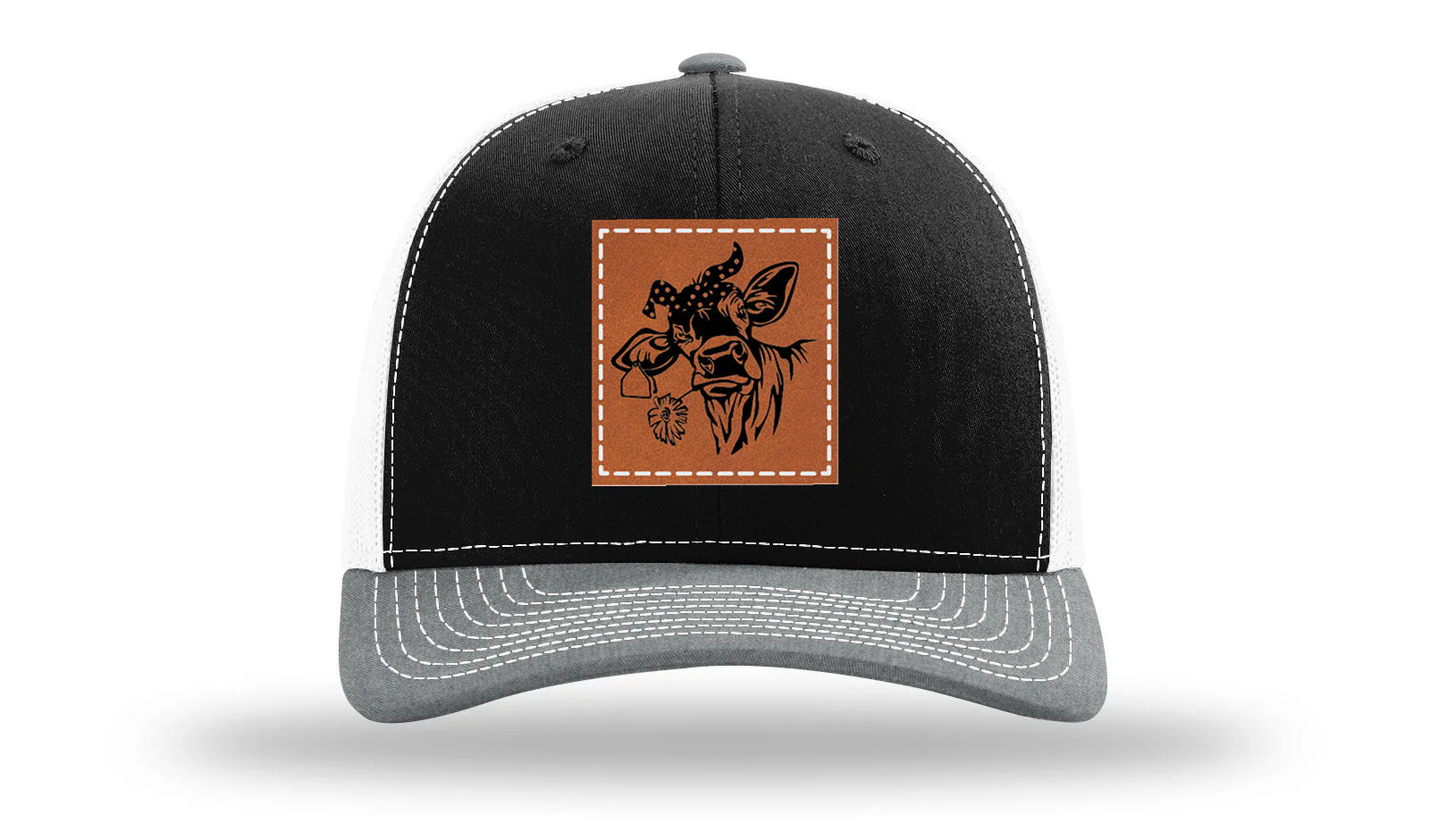 Sassy Cow with Bandana Leather Patch Richardson 112 Hat - Image 33