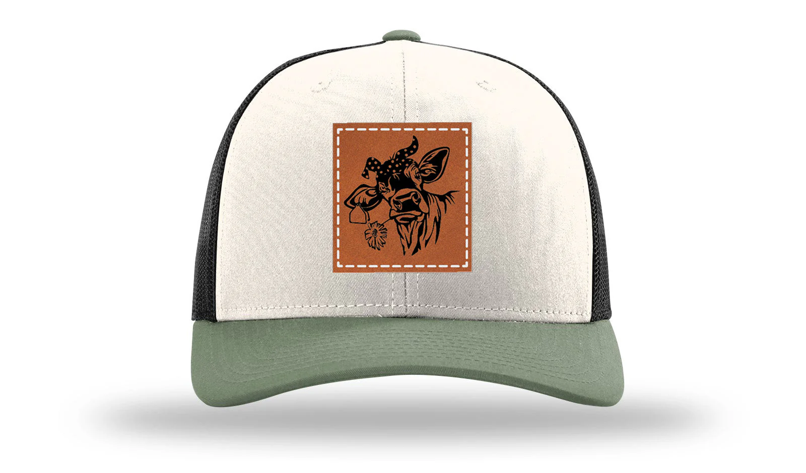 Sassy Cow with Bandana Leather Patch Richardson 112 Hat - Image 35