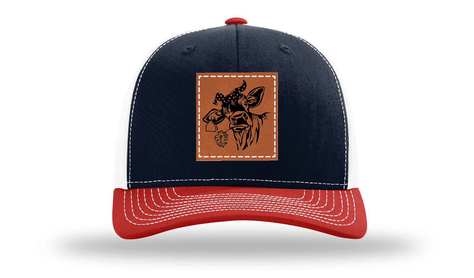 Sassy Cow with Bandana Leather Patch Richardson 112 Hat - Image 40