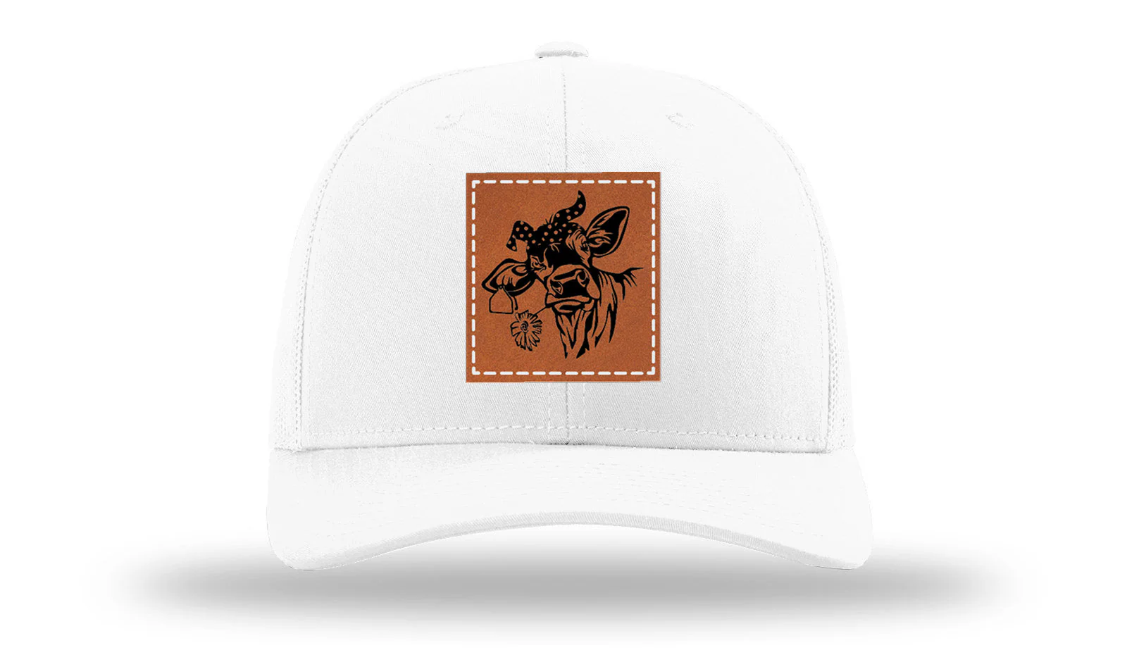 Sassy Cow with Bandana Leather Patch Richardson 112 Hat - Image 5