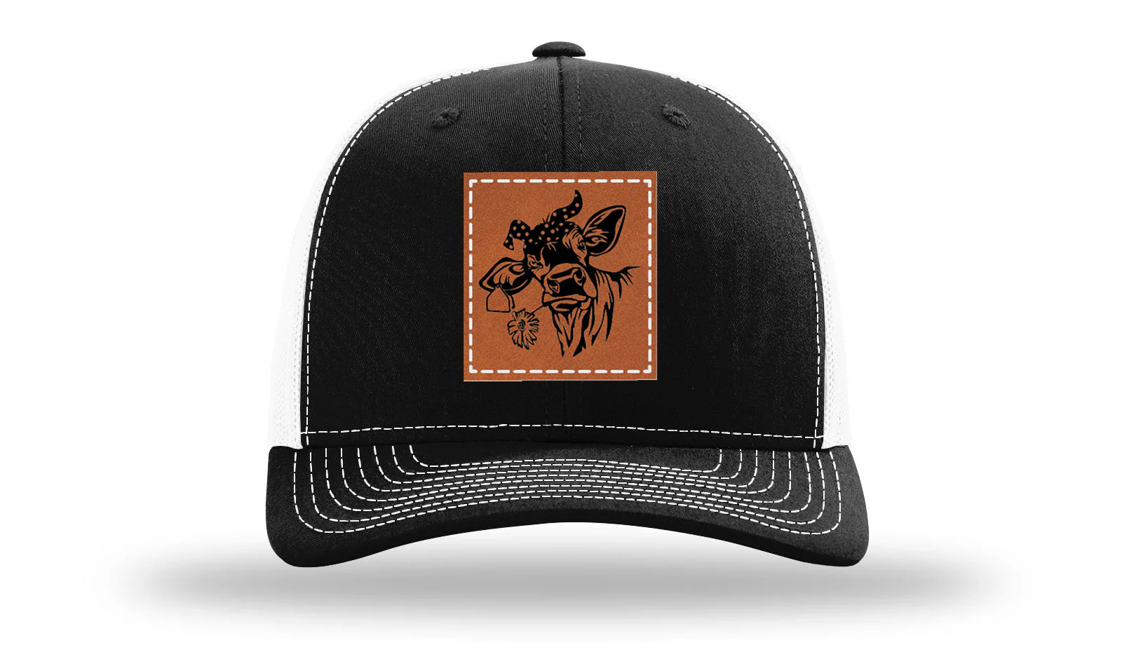 Sassy Cow with Bandana Leather Patch Richardson 112 Hat - Image 7