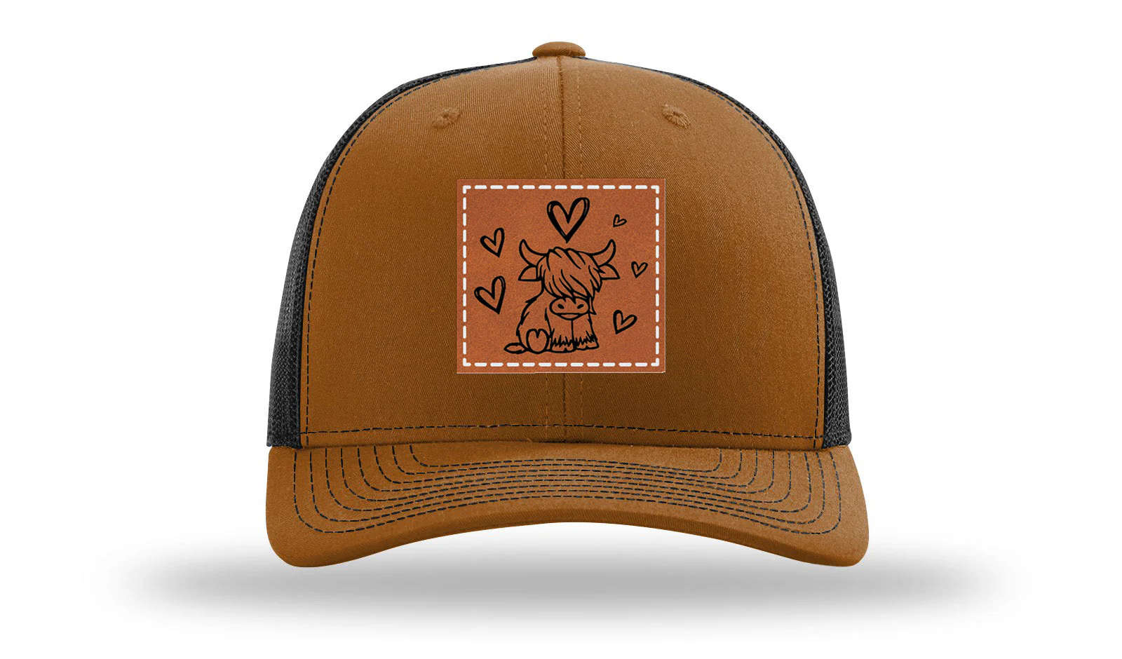Highlander Cow Leather Patch Richardson 112 Hat - Image 10