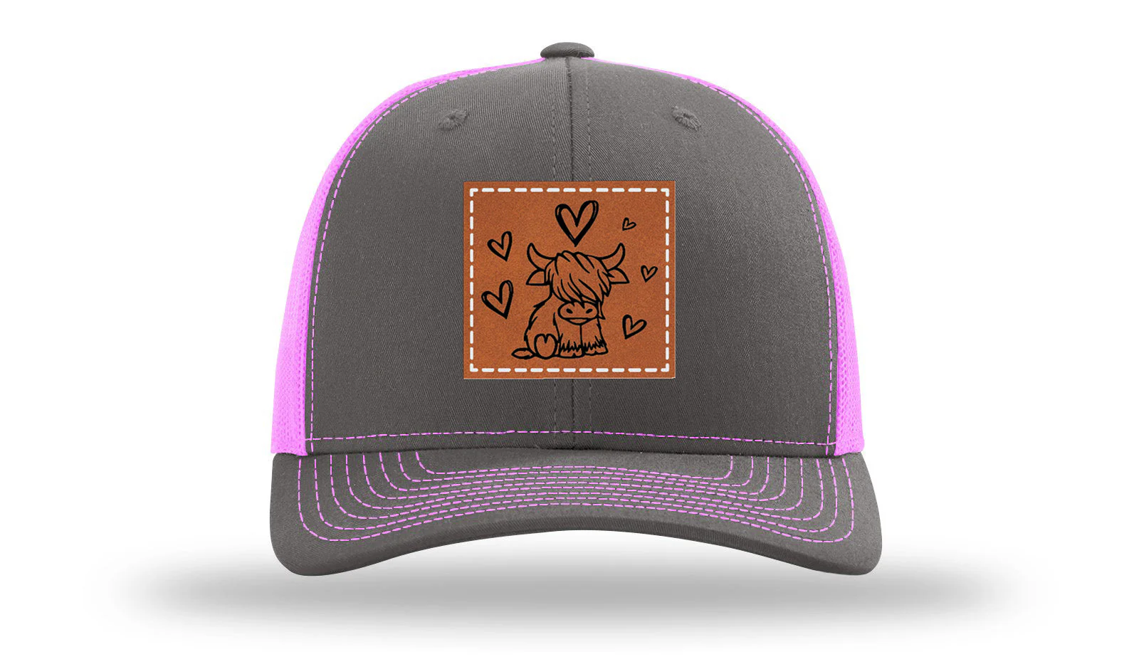 Highlander Cow Leather Patch Richardson 112 Hat - Image 15