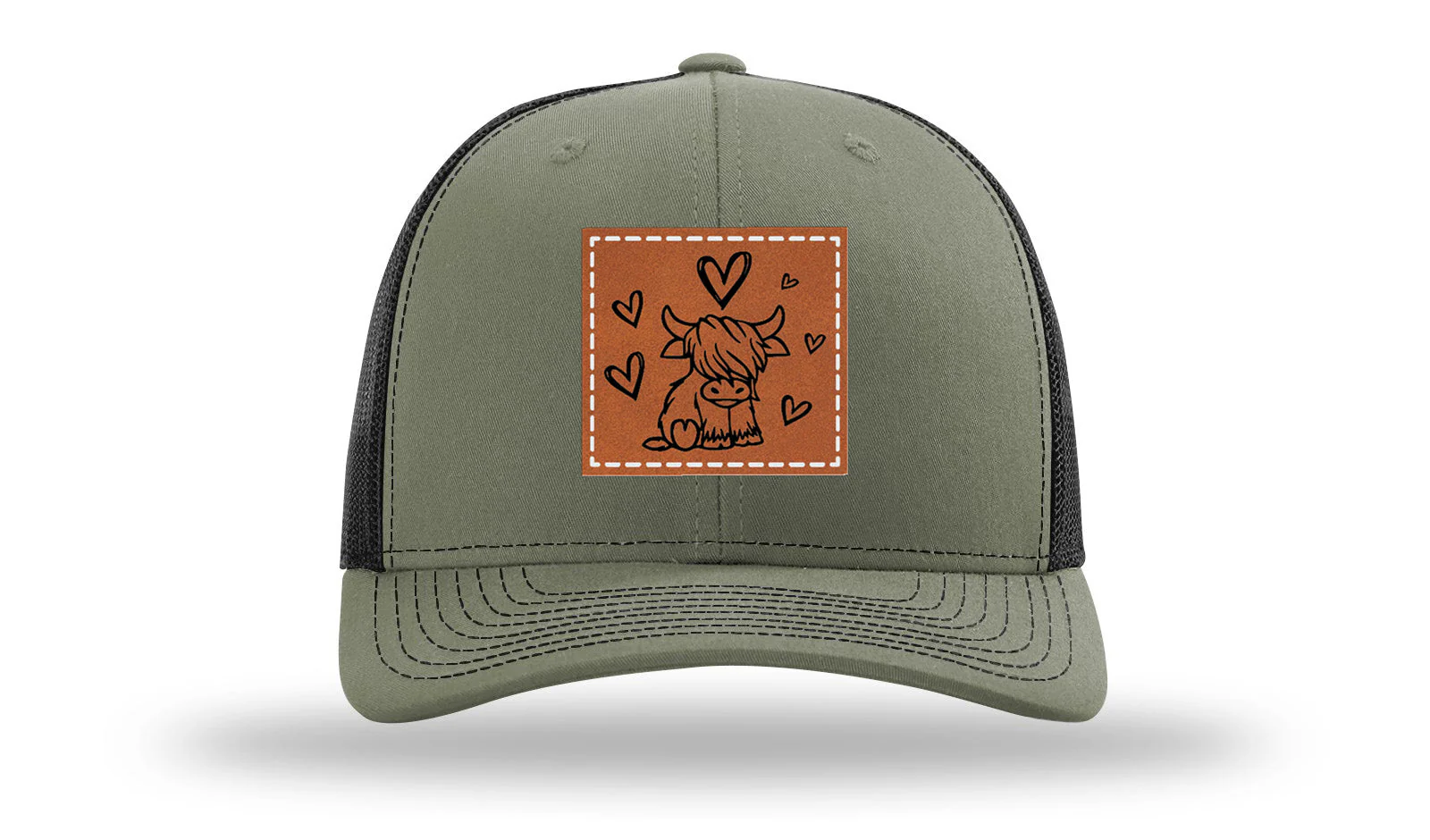 Highlander Cow Leather Patch Richardson 112 Hat - Image 25