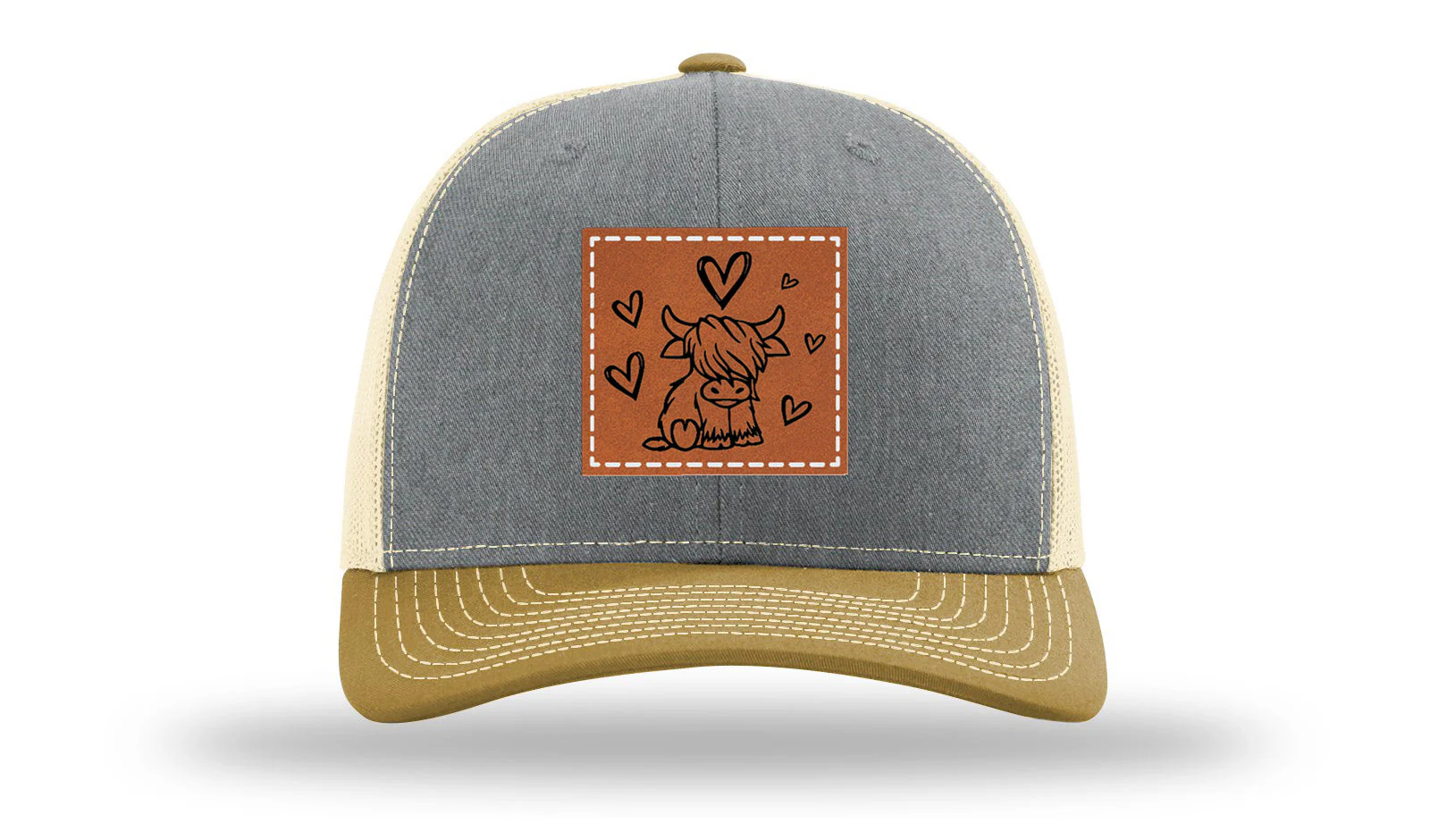 Highlander Cow Leather Patch Richardson 112 Hat - Image 37