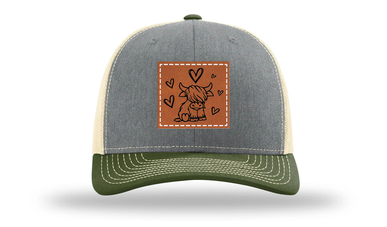 Highlander Cow Leather Patch Richardson 112 Hat - Image 38