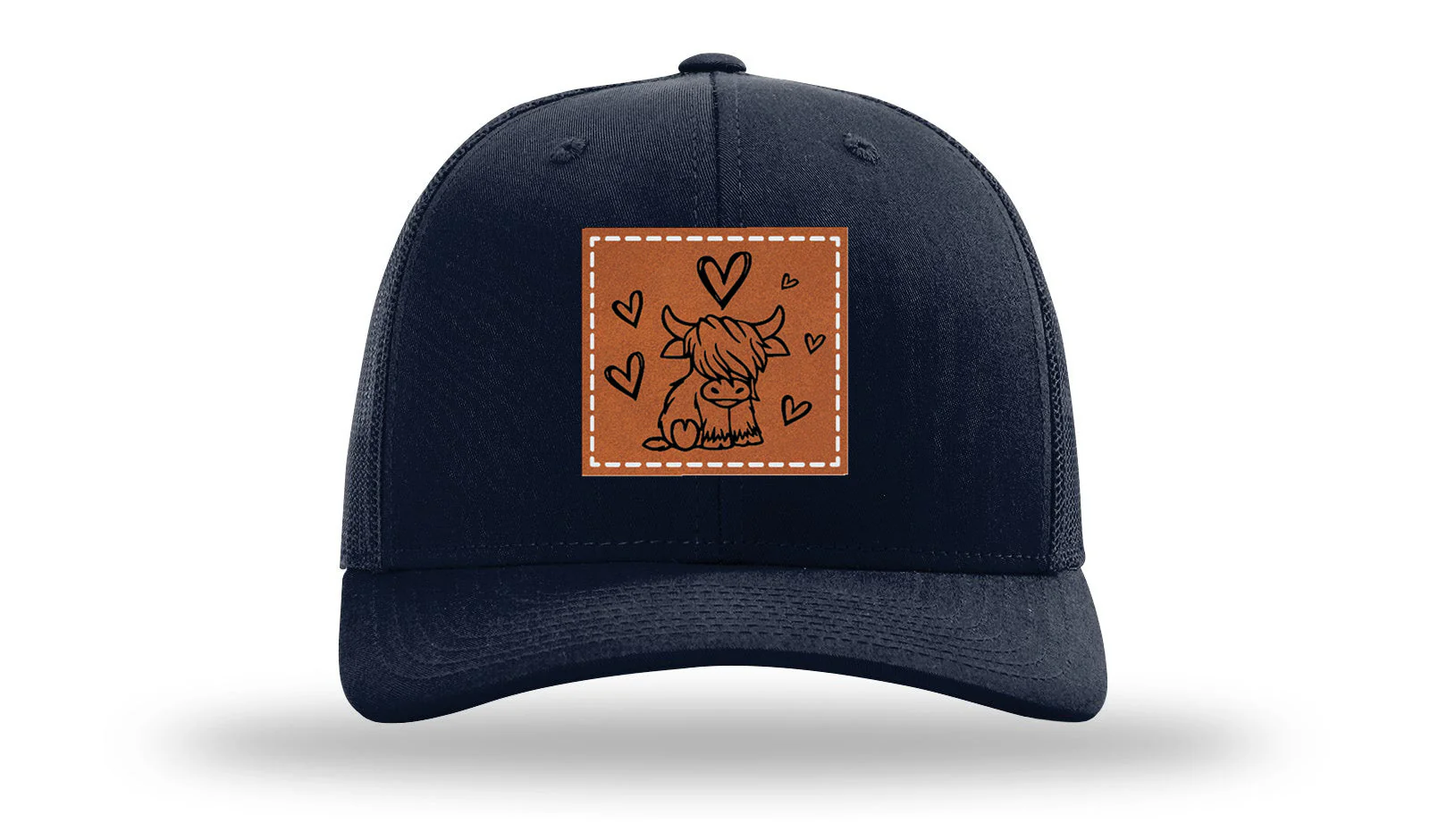 Highlander Cow Leather Patch Richardson 112 Hat - Image 4