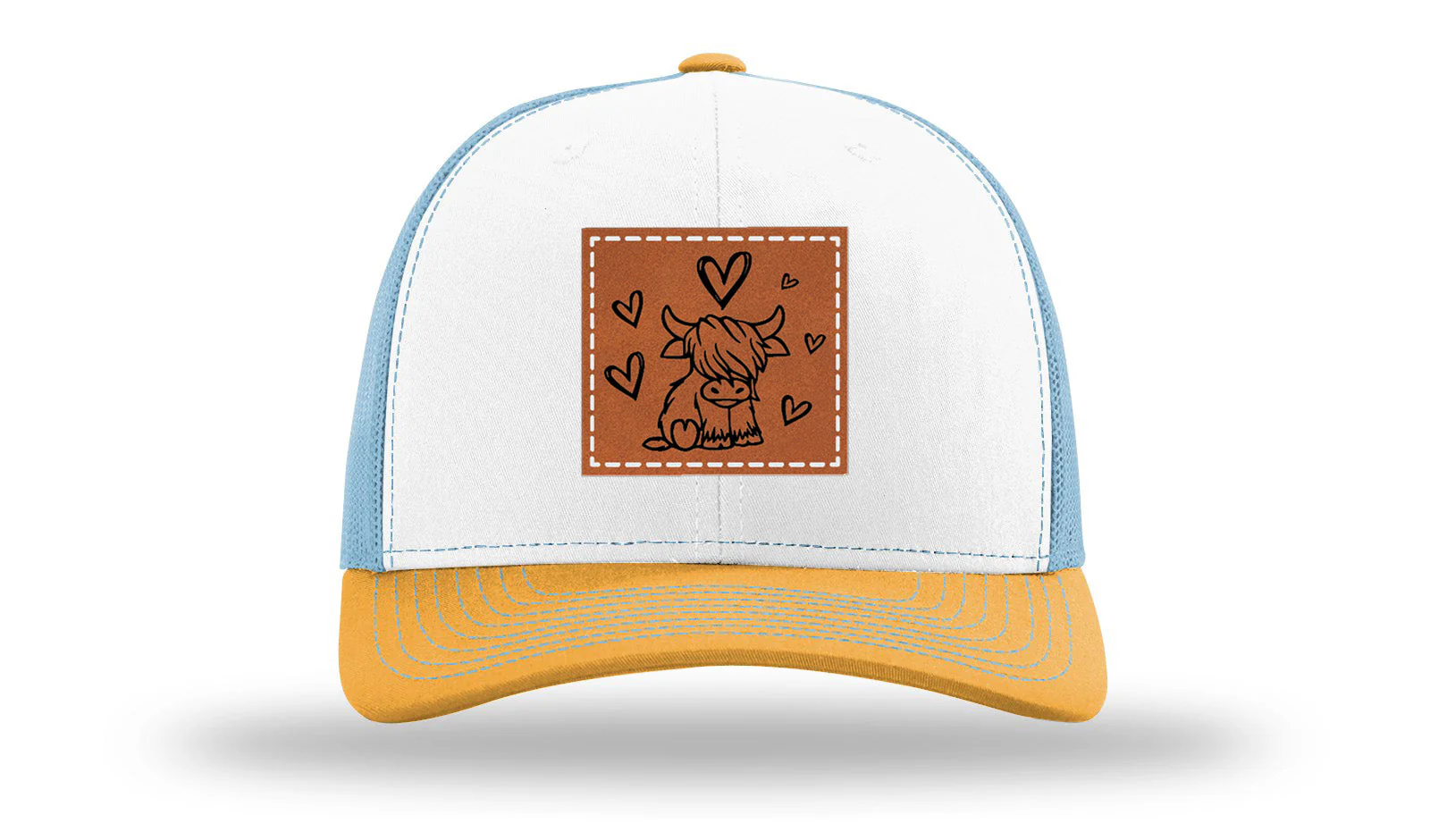 Highlander Cow Leather Patch Richardson 112 Hat - Image 43