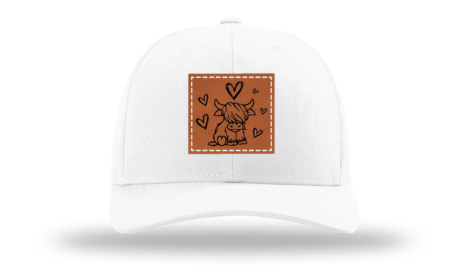Highlander Cow Leather Patch Richardson 112 Hat - Image 5