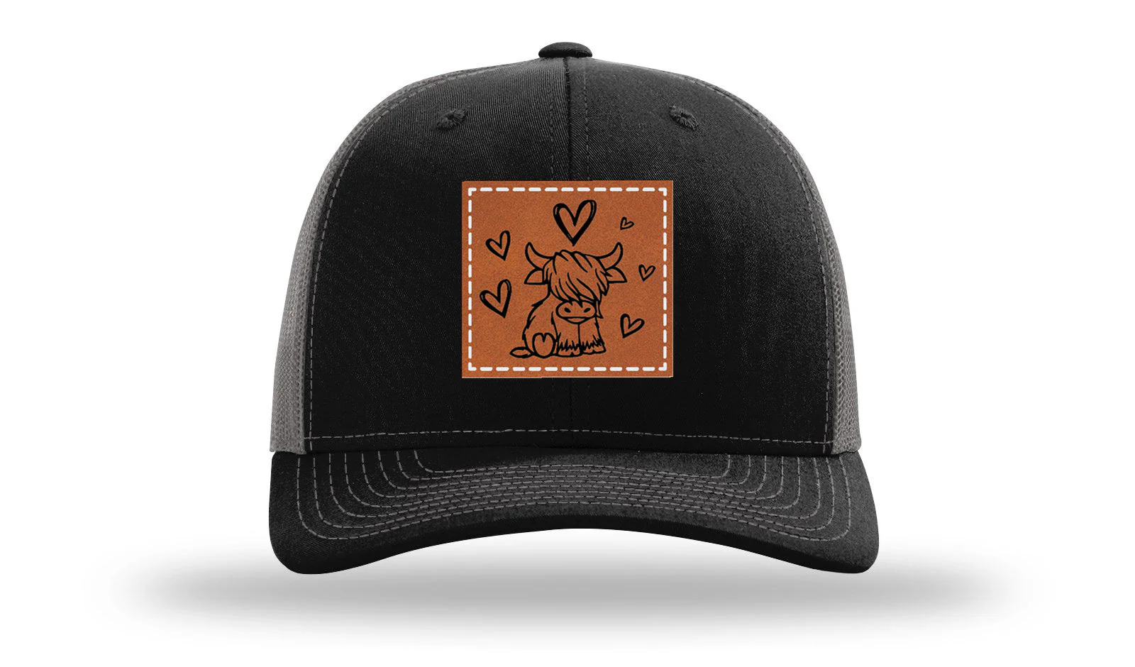 Highlander Cow Leather Patch Richardson 112 Hat - Image 6