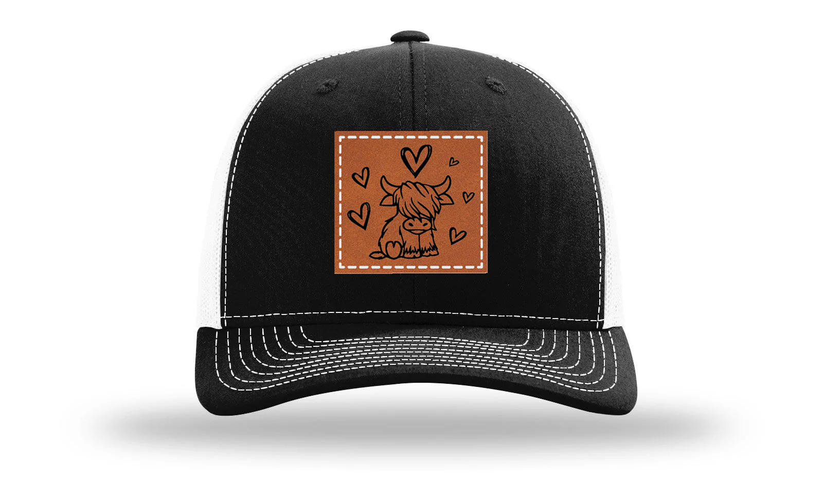 Highlander Cow Leather Patch Richardson 112 Hat - Image 7