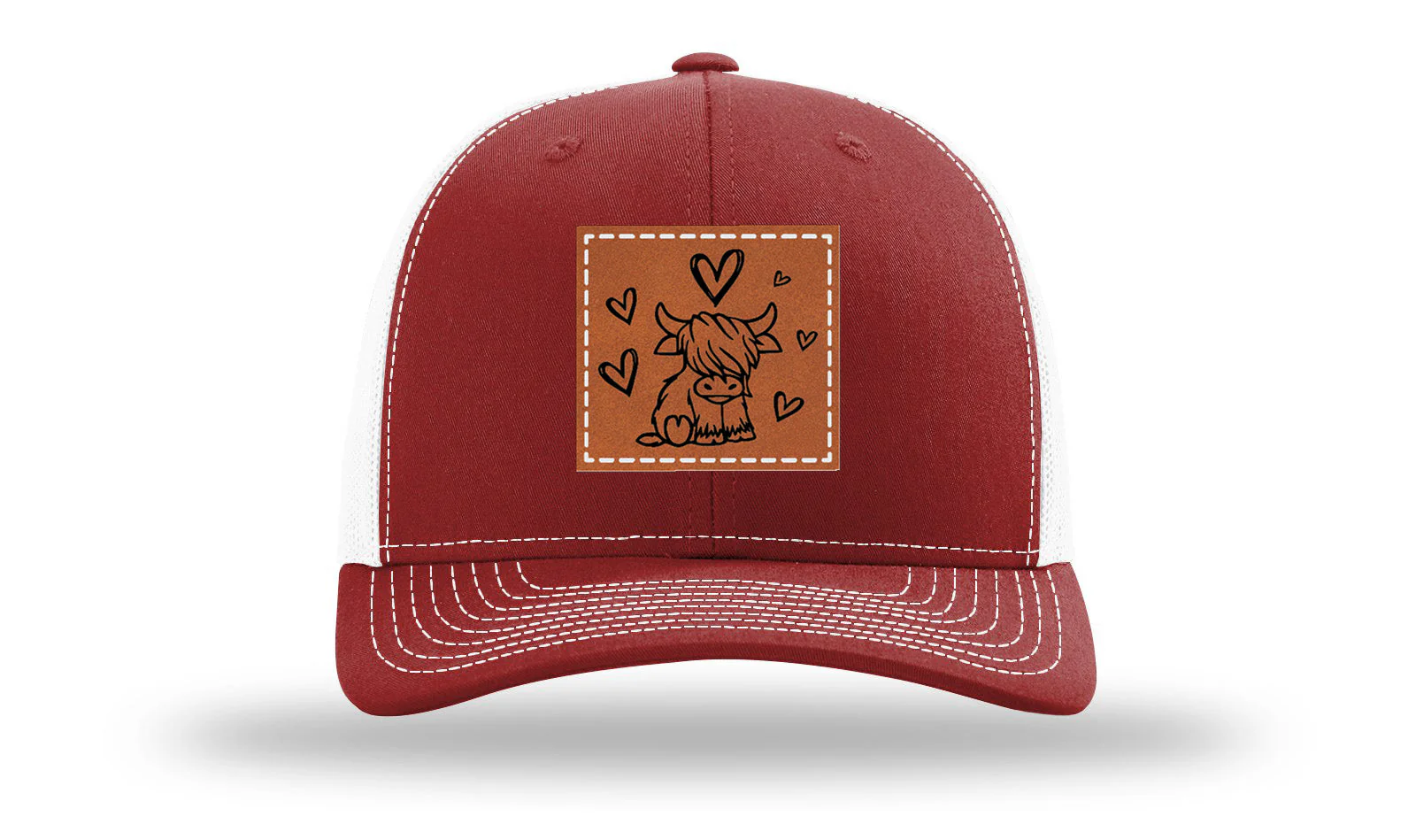 Highlander Cow Leather Patch Richardson 112 Hat - Image 9