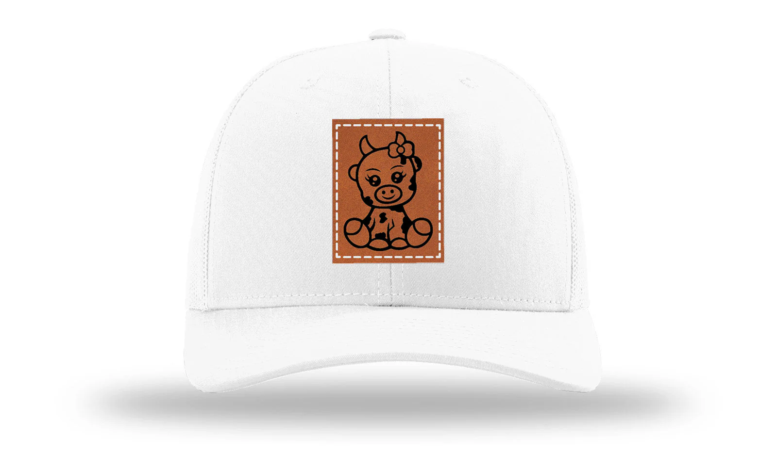 Baby Cow Leather Patch Richardson 112 Hat - Image 5