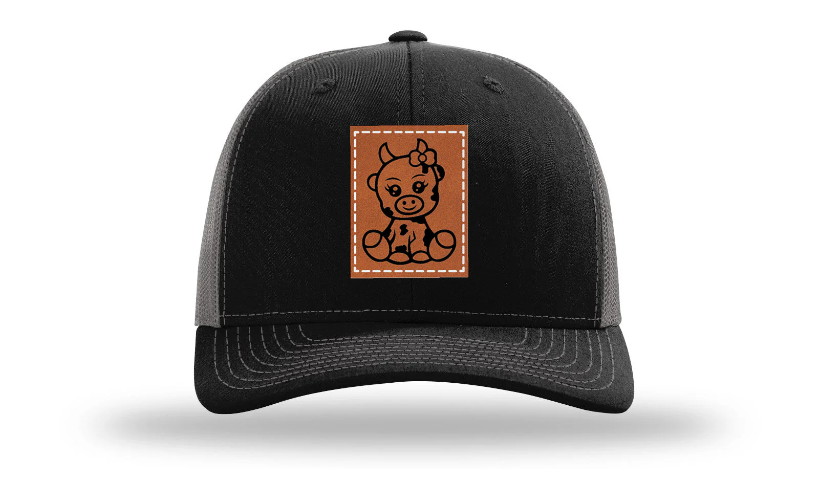 Baby Cow Leather Patch Richardson 112 Hat - Image 6