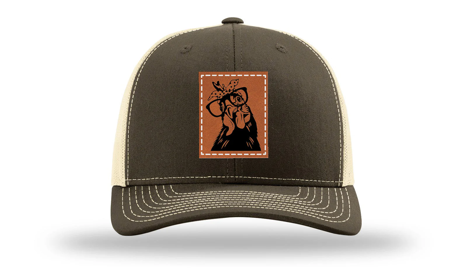 Chicken Leather Patch Richardson 112 Hat - Image 17