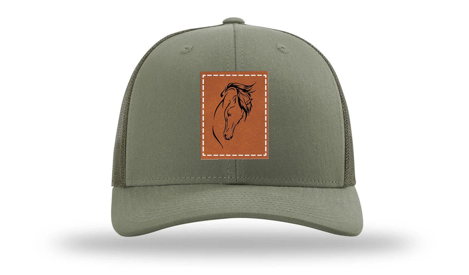 Horse 2 Leather Patch Richardson 112 Hat - Image 3