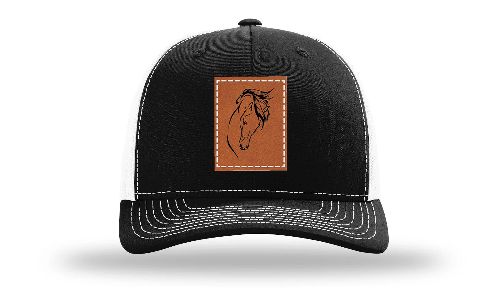 Horse 2 Leather Patch Richardson 112 Hat - Image 7