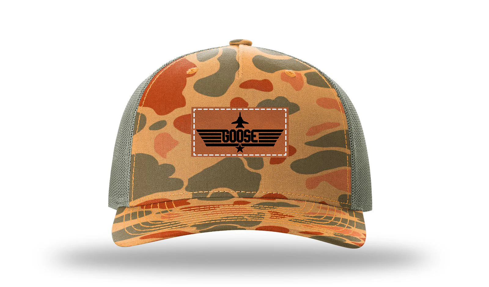 Goose Leather Patch Richardson 112PFP Hat - Image 17