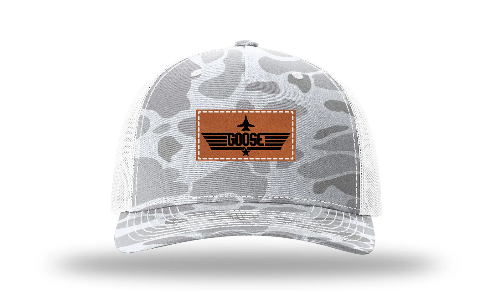 Goose Leather Patch Richardson 112PFP Hat - Image 4