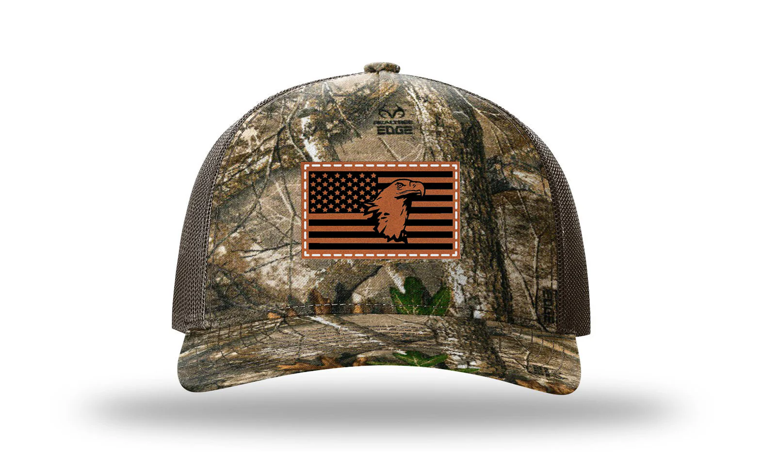 Eagle Flag Leather Patch Richardson 112PFP Hat - Image 13