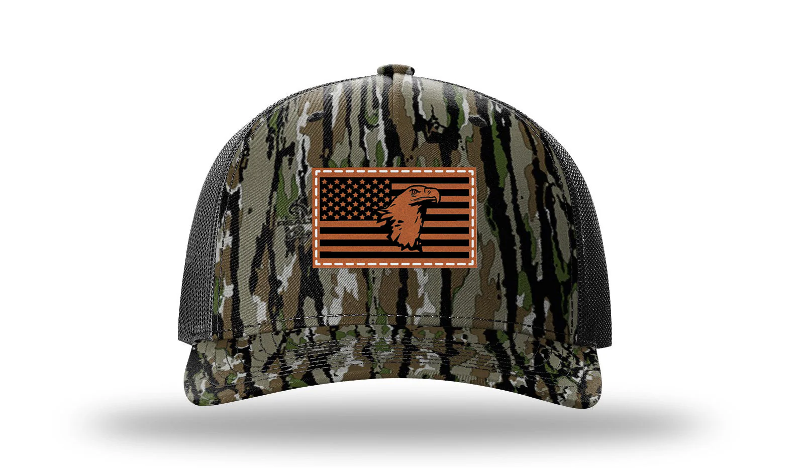 Eagle Flag Leather Patch Richardson 112PFP Hat - Image 14