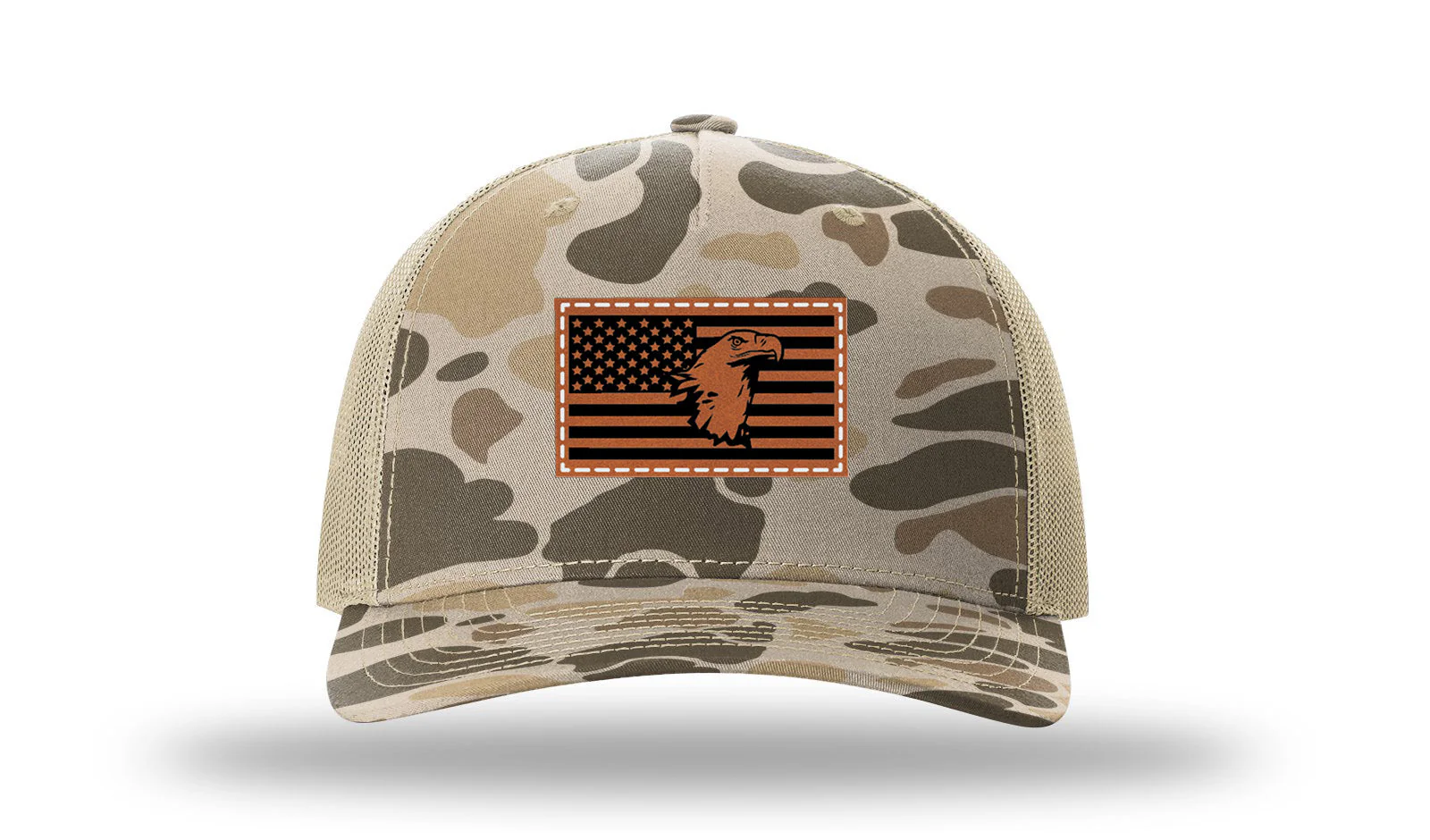Eagle Flag Leather Patch Richardson 112PFP Hat - Image 8