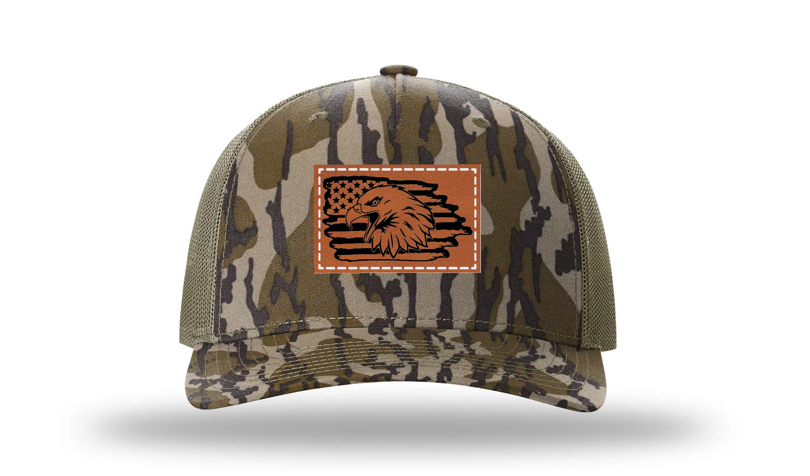 Eagle Flag 2 Leather Patch Richardson 112PFP Hat - Image 12