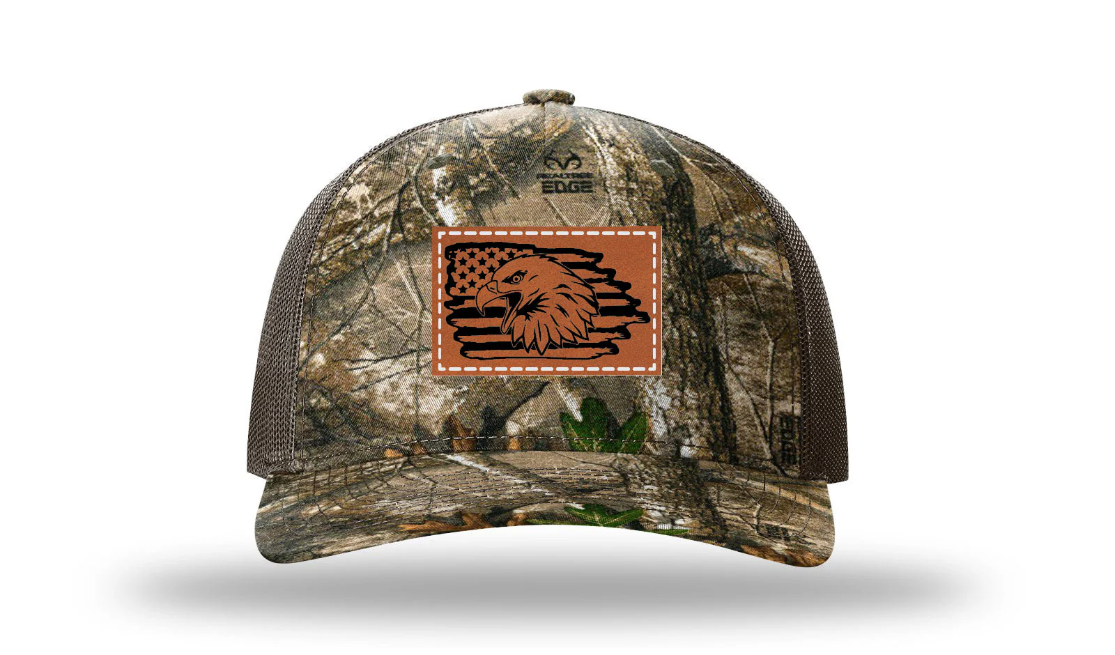Eagle Flag 2 Leather Patch Richardson 112PFP Hat - Image 13