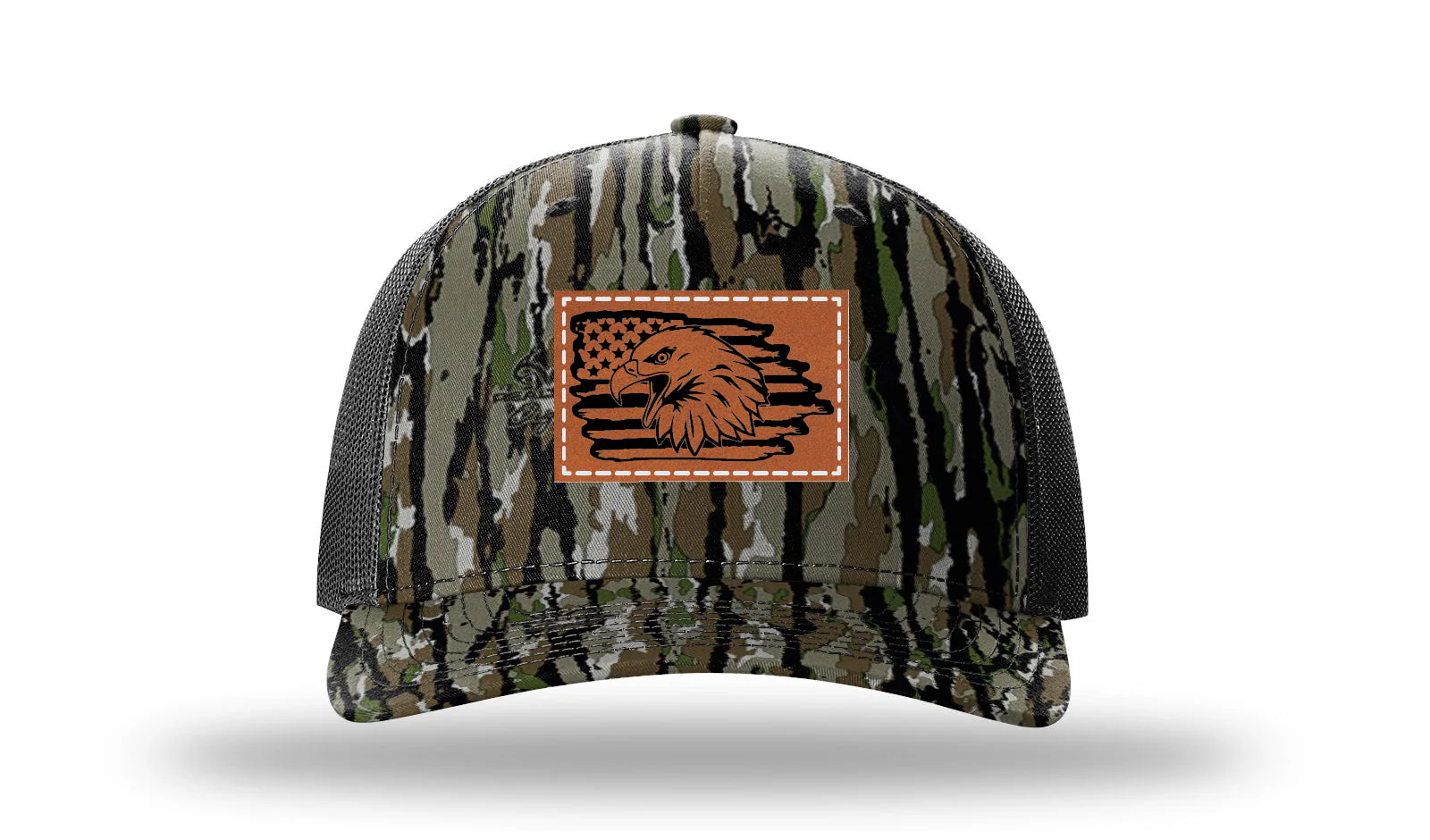 Eagle Flag 2 Leather Patch Richardson 112PFP Hat - Image 14