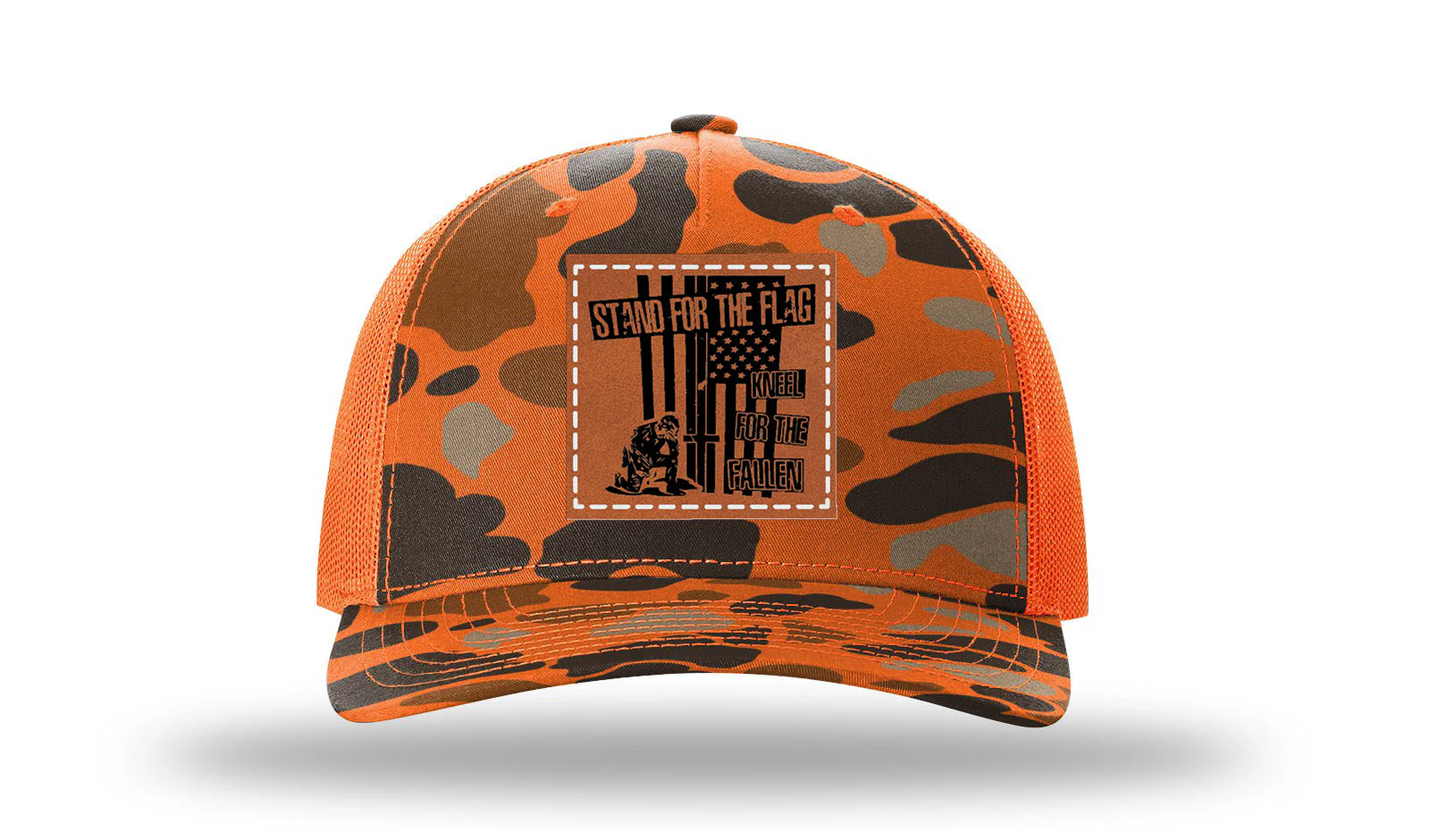 Stand For The Flag 2 Leather Patch Richardson 112PFP Hat - Image 3