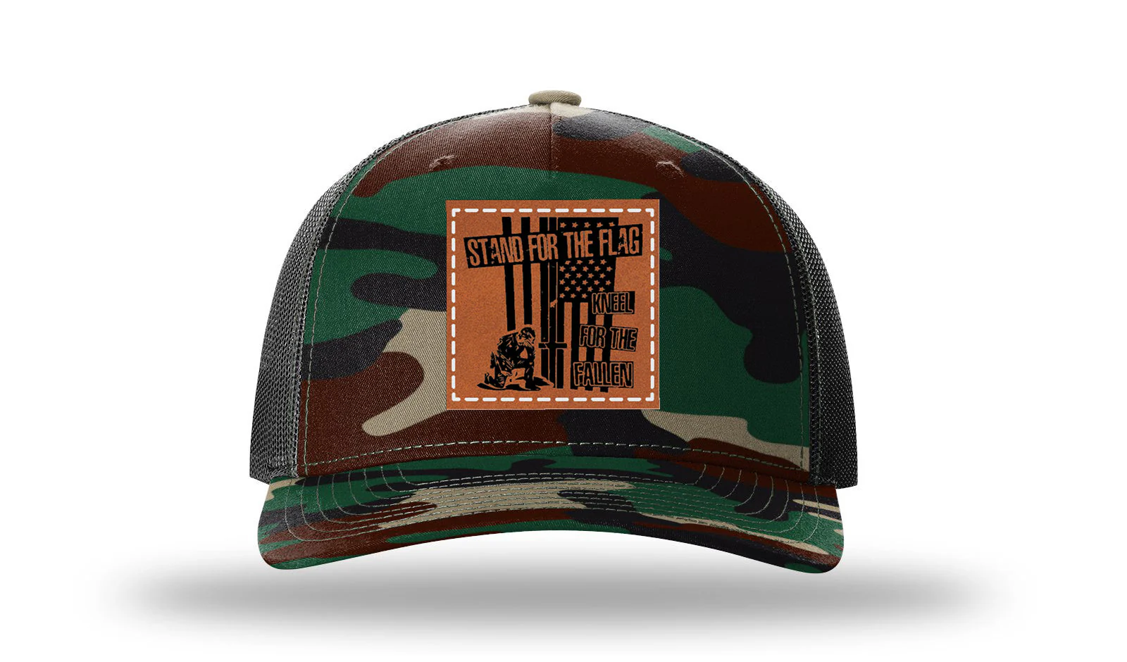 Stand For The Flag 2 Leather Patch Richardson 112PFP Hat - Image 6