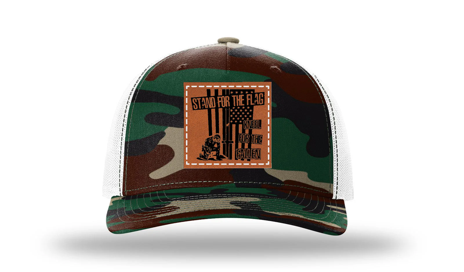 Stand For The Flag 2 Leather Patch Richardson 112PFP Hat - Image 7