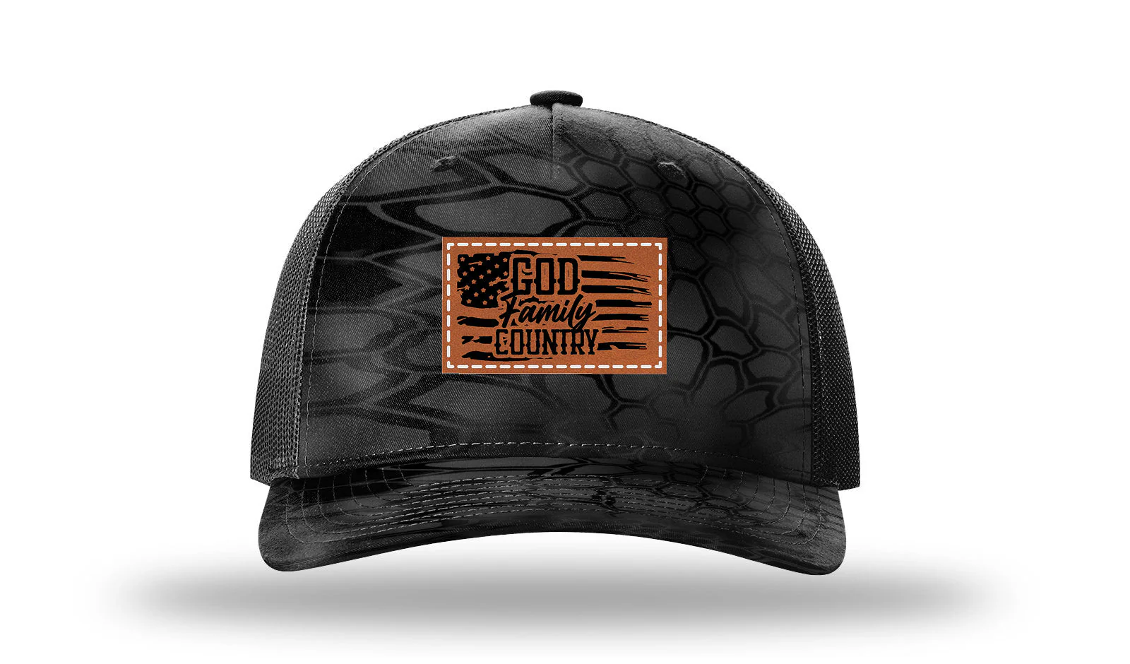 God Family Country Leather Patch Richardson 112PFP Hat - Image 10