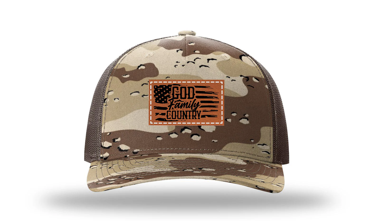 God Family Country Leather Patch Richardson 112PFP Hat - Image 5