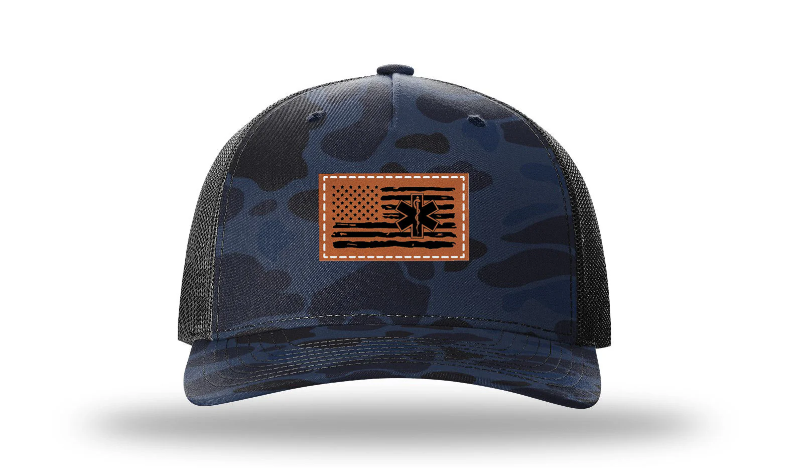 EMS Flag Leather Patch Richardson 112PFP Hat - Image 11