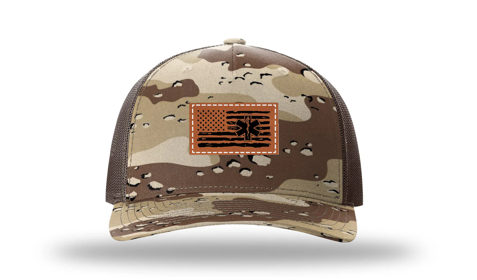 EMS Flag Leather Patch Richardson 112PFP Hat - Image 5