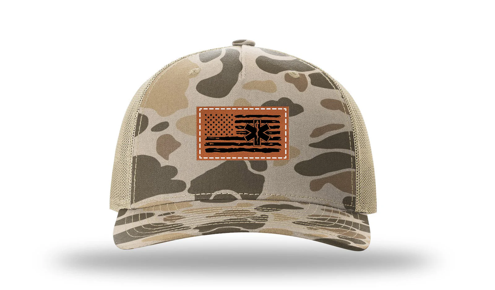 EMS Flag Leather Patch Richardson 112PFP Hat - Image 8