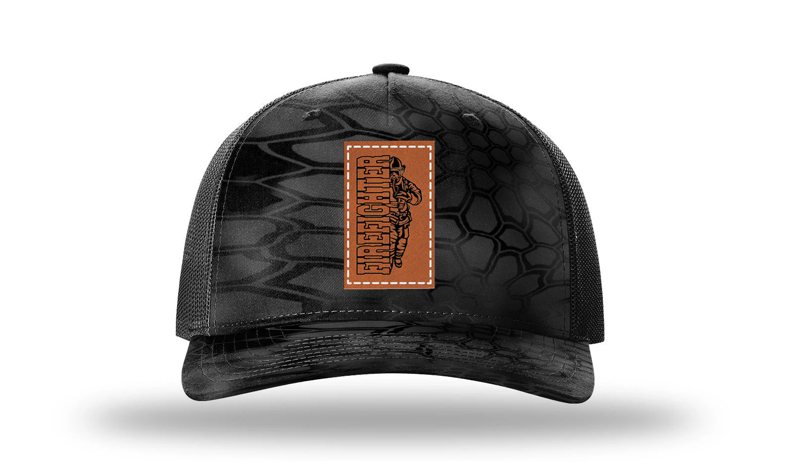 Firefighter Leather Patch Richardson 112PFP Hat - Image 10